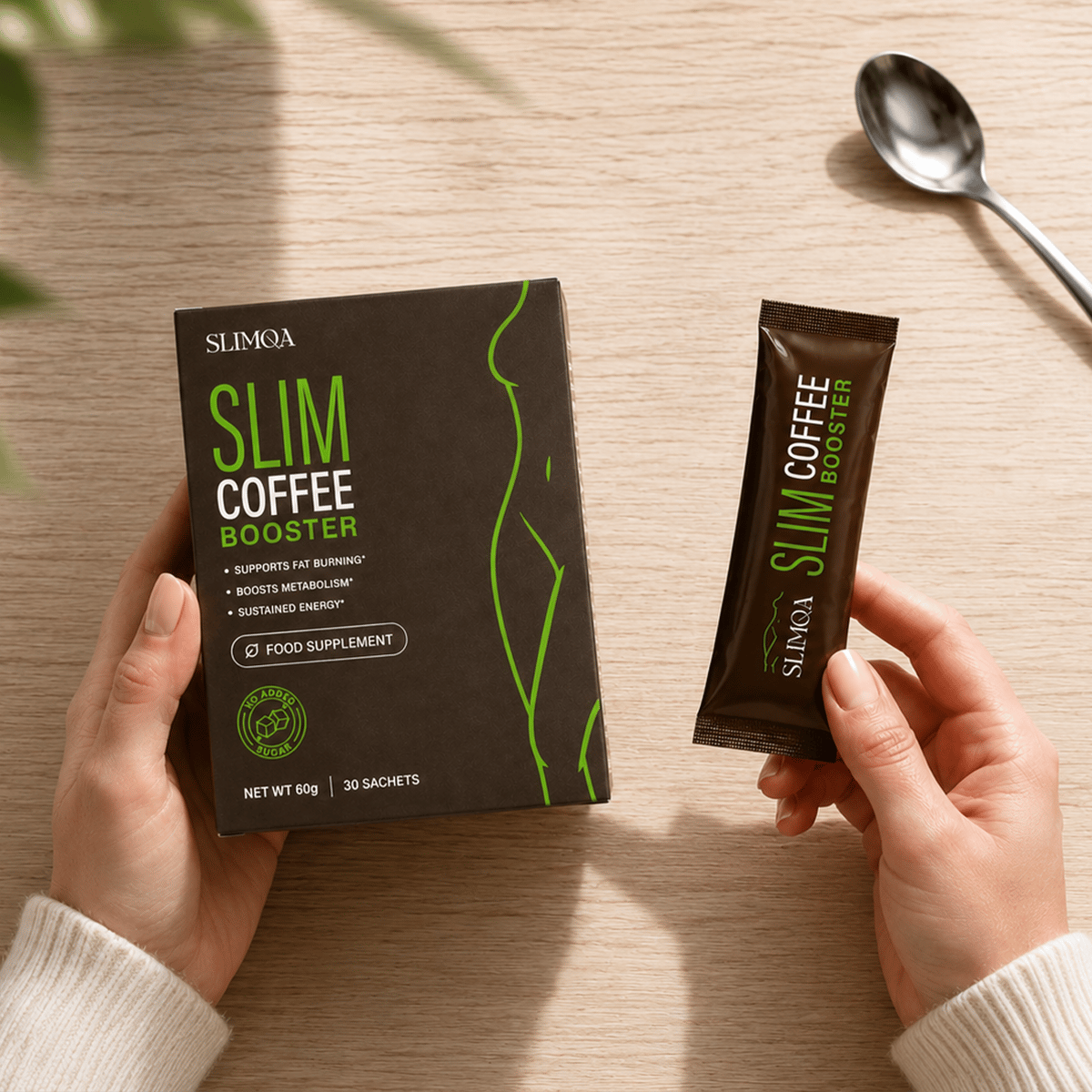 Slim Coffee Booster Verpackung und Portionsstick